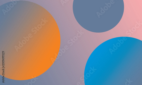Abstract Gradient Circles Background Modern Minimal Style