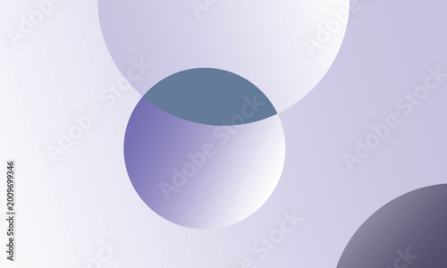 Colorful Geometric Shapes With Soft Gradient Background