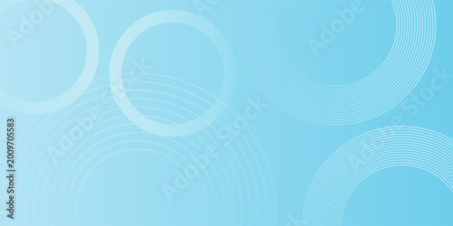 Blue abstract background with geometric shape circle. Modern futuristic light blue background. Can be use for landing page, book covers, brochures, flyers, magazines, and any brandings.