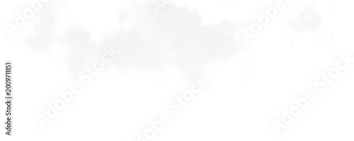 Minimalist cloud shapes in soft sky background