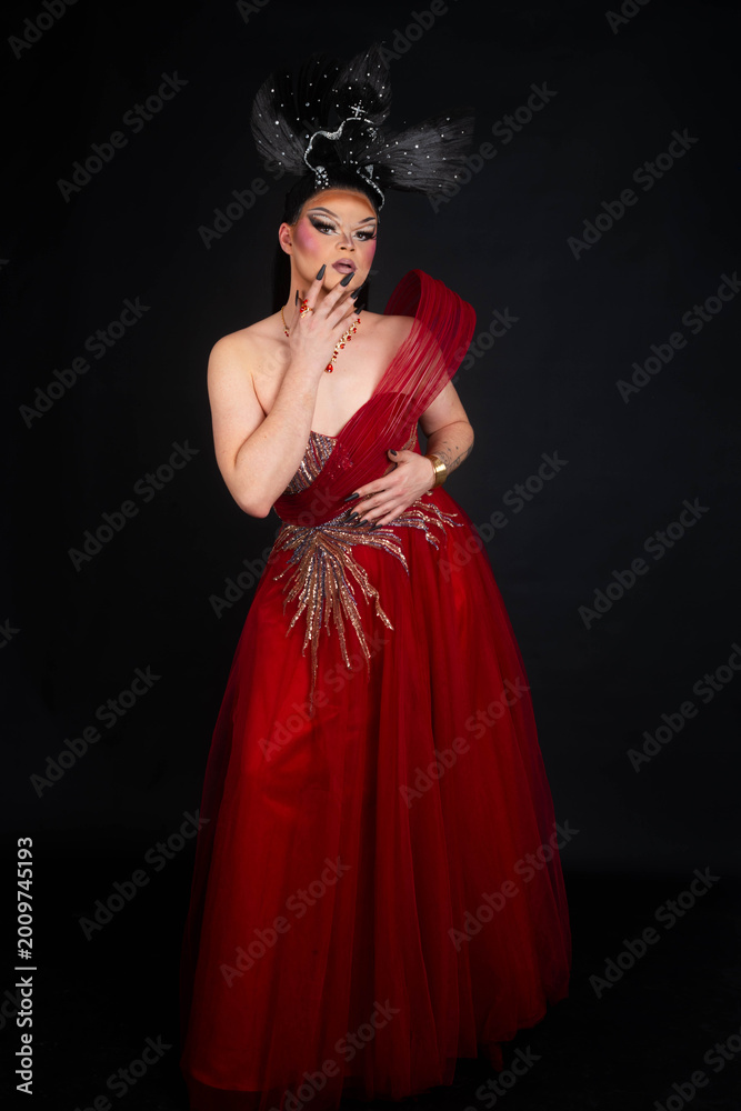 Fototapeta premium transvestite in studio