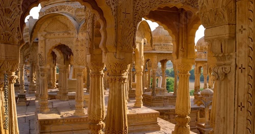Bada Bagh cenotaphs ancient indian architecture in Rajasthan.