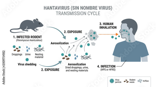 Understanding the Hantavirus Transmission Cycle From Rodents to Human Inhalation
