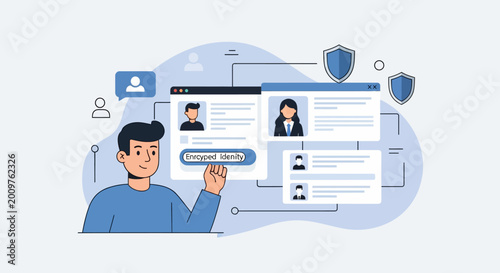 Digital Privacy Rights Concept Protecting Personal Information in a Networked World
