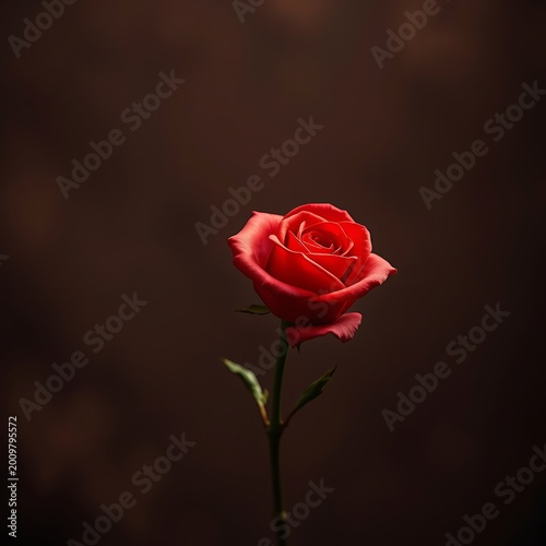 red rose on black background