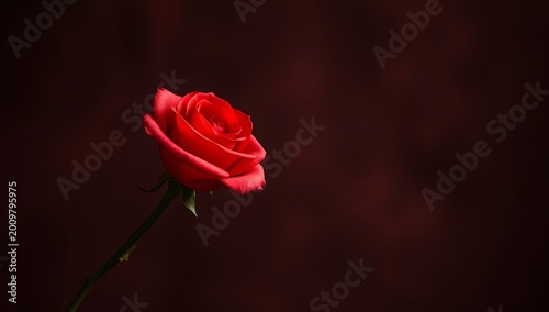 single red rose