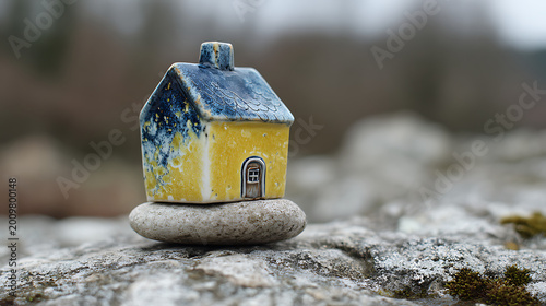 Miniature ceramic house