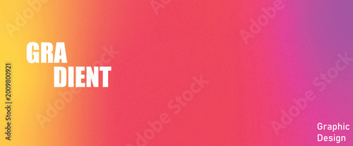 Schilderij op canvas Abstract vibrant gradient graphic design featuring fluid organic shape with soft color transition and contemporary aesthetic for digital backdrop or creative artistic wallpaper