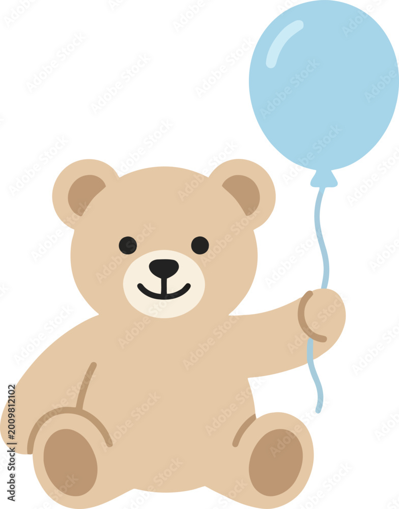 Obraz premium Teddy Bear Illustration Set Collection