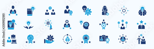 Tableau sur toile Expert Icon Pack Blue Style