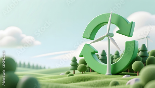 Carbon Neutral Green Sustainable Ecology Background