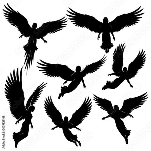 Quadro su tela Angels Silhouettes Collection