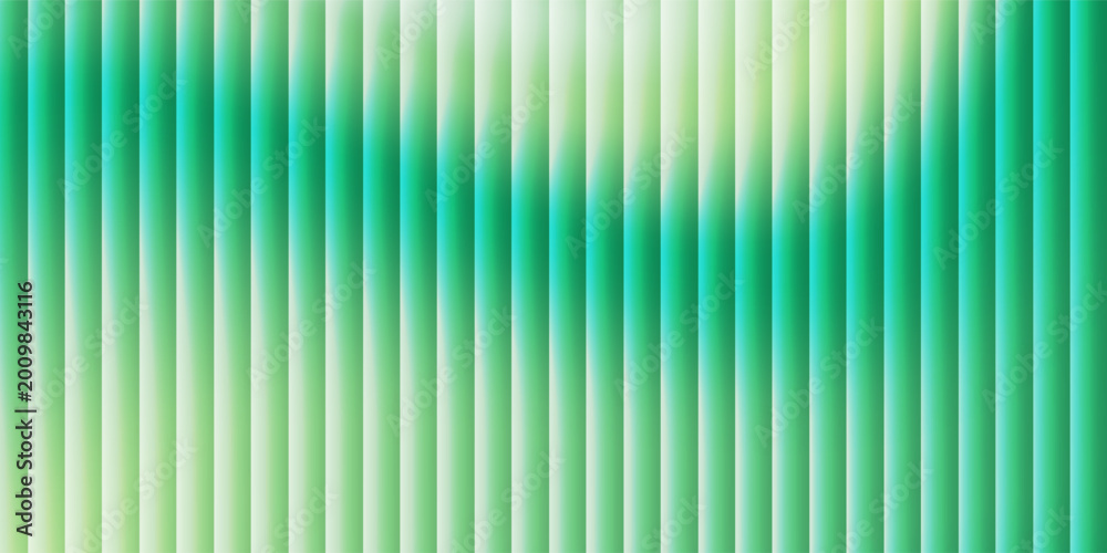 Fototapeta premium Green background with vertical green gradient stripes, smooth light shading, modern minimal pattern. futuristic presentation