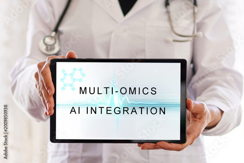 Cuadro en lienzo multi-omics AI integration