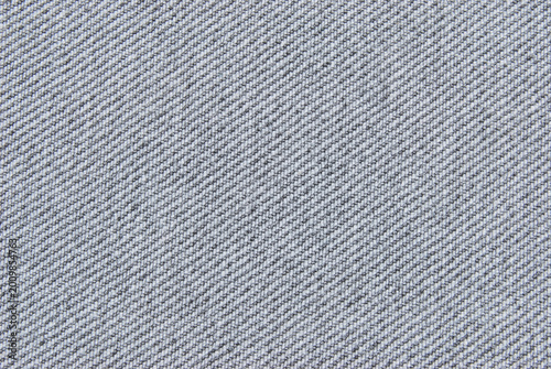 Light Gray Denim Cotton Twill Fabric Texture