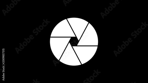 Minimalist spinning gear animation white background corporate identity loop