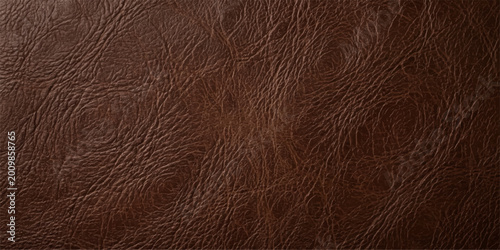 Фотография The luxurious texture of aged brown leather, revealing intricate patterns and rich tones