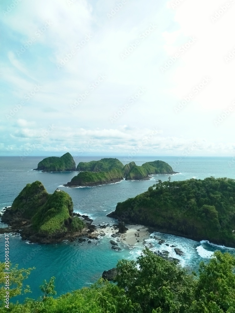 Naklejka premium Green island