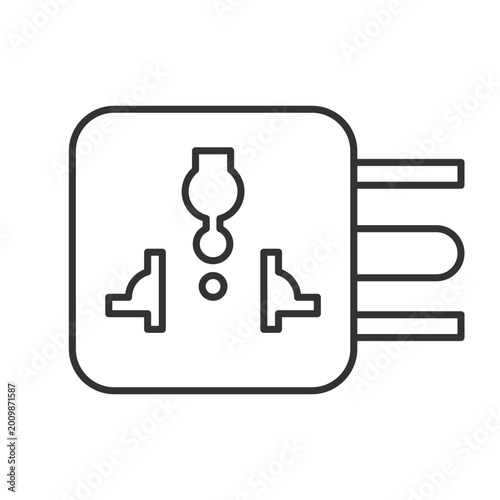 Obraz na płótnie Travel adapter linear icon