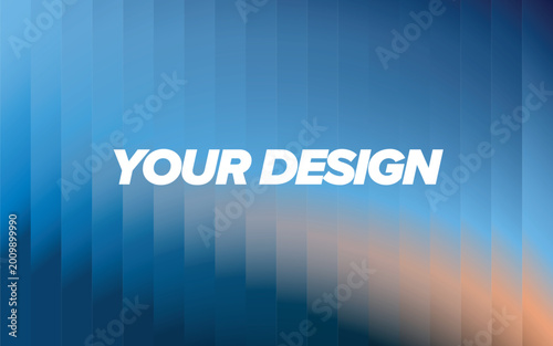 Liquid glass gradient background with vertical stripes UI banner