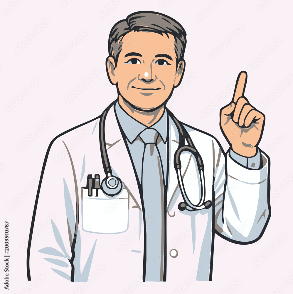 Fototapeta premium doctor with stethoscope