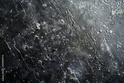 Plain Black Background with Gray Spots, Generative AI Illustration