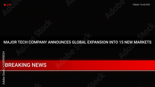 Breaking News Tech Company Global Expansion Markets React Positively