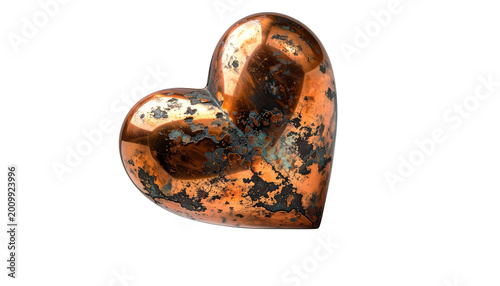 A romantic heart shape on a white background.