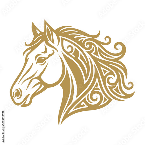 horse head silhouette