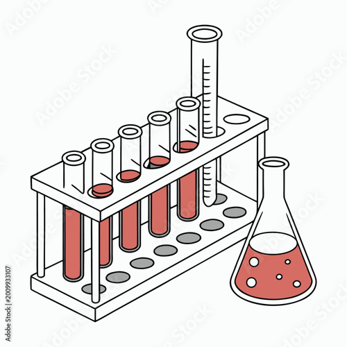 Slika na platnu Laboratory flasks and test tubes are essential tools for mixing, heating, and storing chemicals