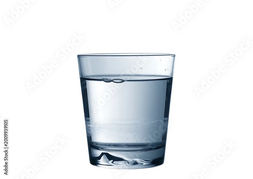 Pure Mineral Water in Clear Glass Cup for Healthy Lifestyle Concept, Refreshing Cold Water in Glass Cup Highlighting Purity and Clarity