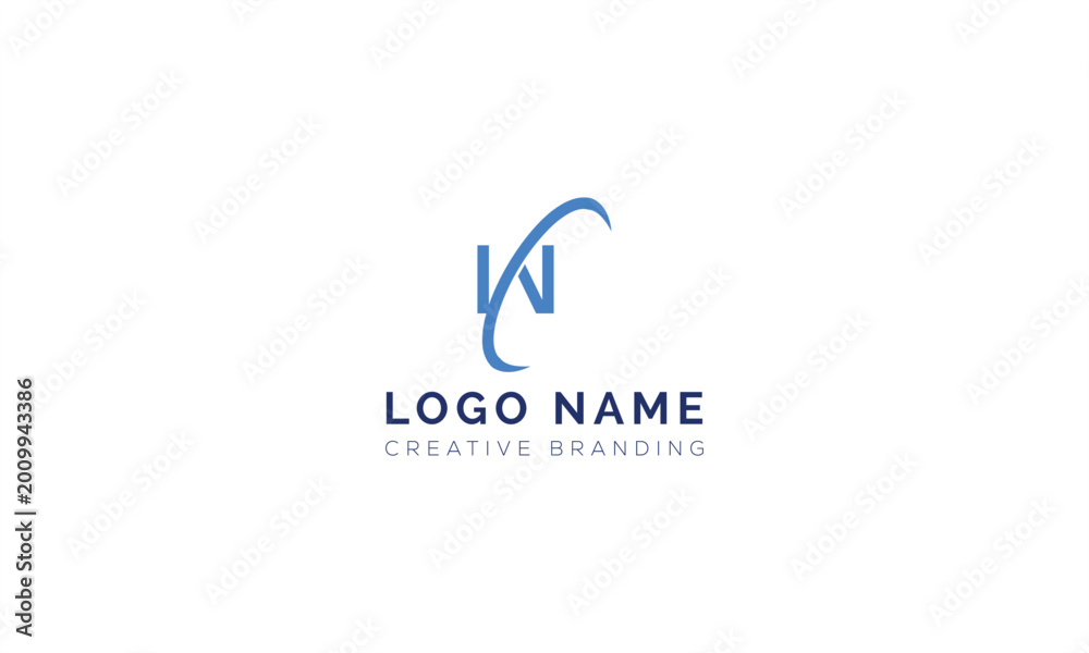 Fototapeta premium Elegant letter w logo concept with dynamic swoosh elements corporate business
