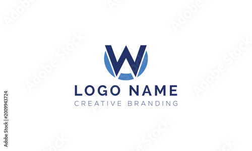 Free Download Clean professional letter w logo design template with abstract, business - GFXLoad