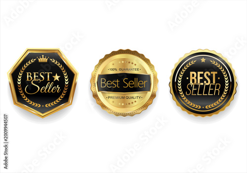 Best Seller Label Product Isolated, Best seller stamp for product, print design, apps, websites collection 