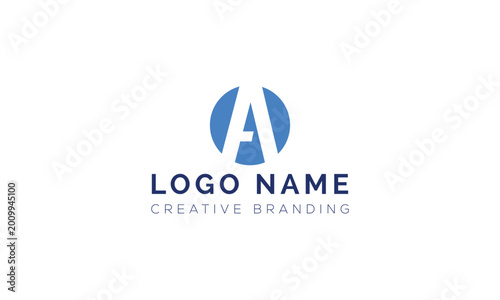 Free Download Letter a inside circle modern corporate logo design with alphabet, branding - GFXLoad