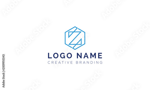 Free Download Abstract geometric letter z inside hexagon line art logo concept with geometric - GFXLoad