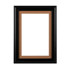 Elegant black picture frame with gold inner border