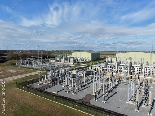 Billede på lærred Dogger Bank Wind Farm converter station, Creyke Beck substation East Yorkshire