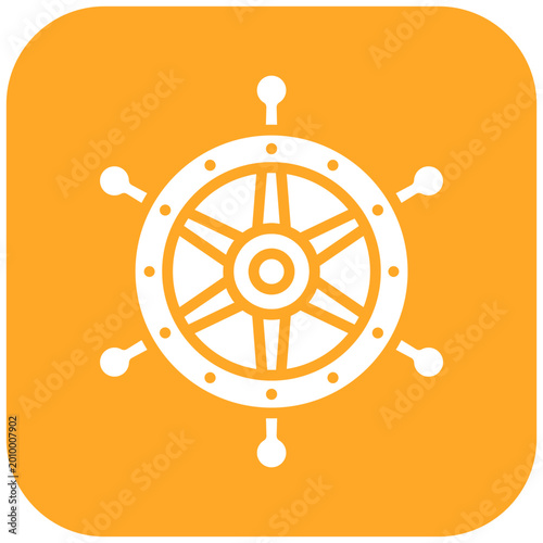 Tableau sur toile Helm (Steering Wheel) Icon