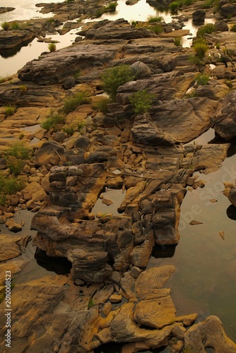 River bottom in the summer