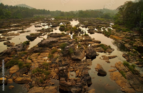 River bottom in the summer