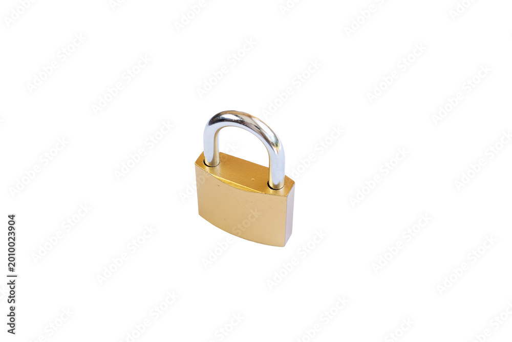 Fototapeta premium Padlock standing upright 