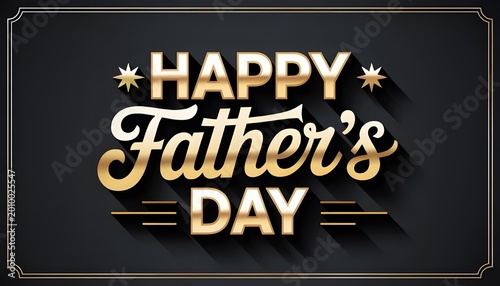 Luxury Gold Father’s Day Card