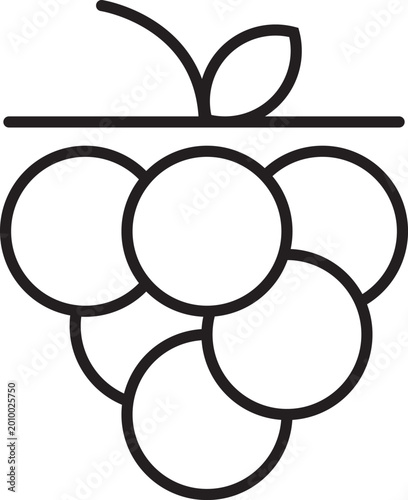 Fresh Food Icon, Delicious and Healthy Food Icon, Outline icons related to fruits, Linear icon collection. Editable stroke. Vector illustration