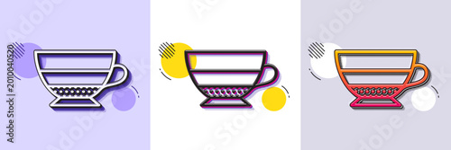Tableau sur toile Americano coffee icon