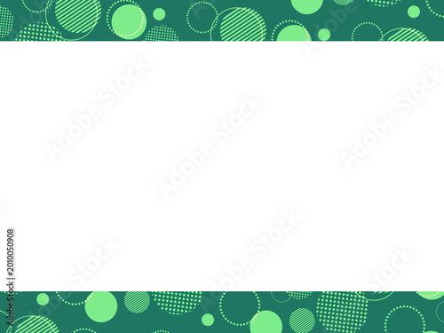 green abstract background with frame