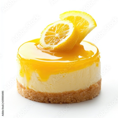 Lemon cheesecake with citrus topping