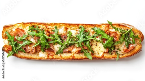 Savory sandwich with fresh toppings