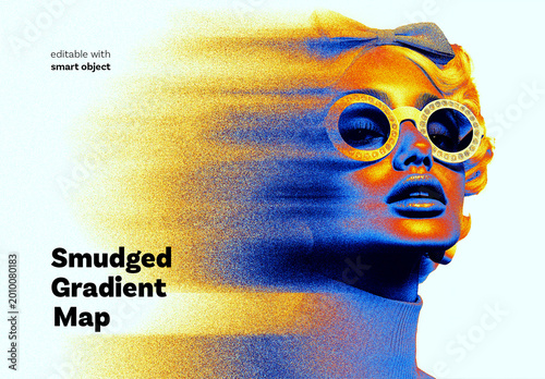 Smudged Gradient Map Effect