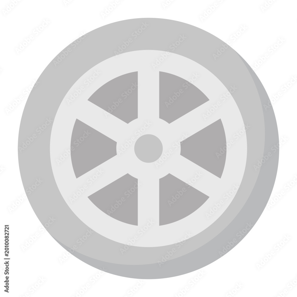 Obraz premium Car Wheel Vector Icon which can easily modify or edit